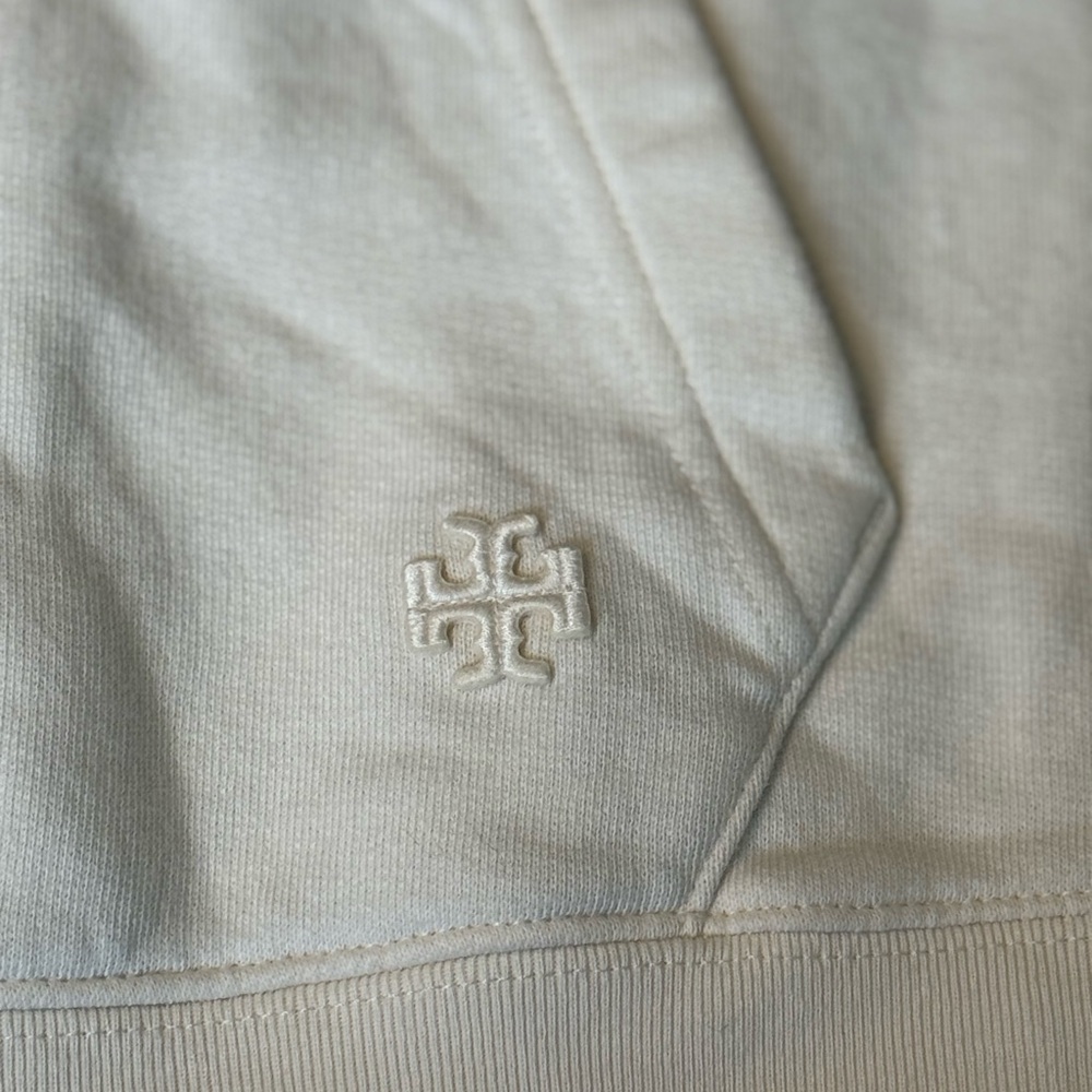 Tory Sport Cream Hoodie with Green Lettering - Picture 4 of 9